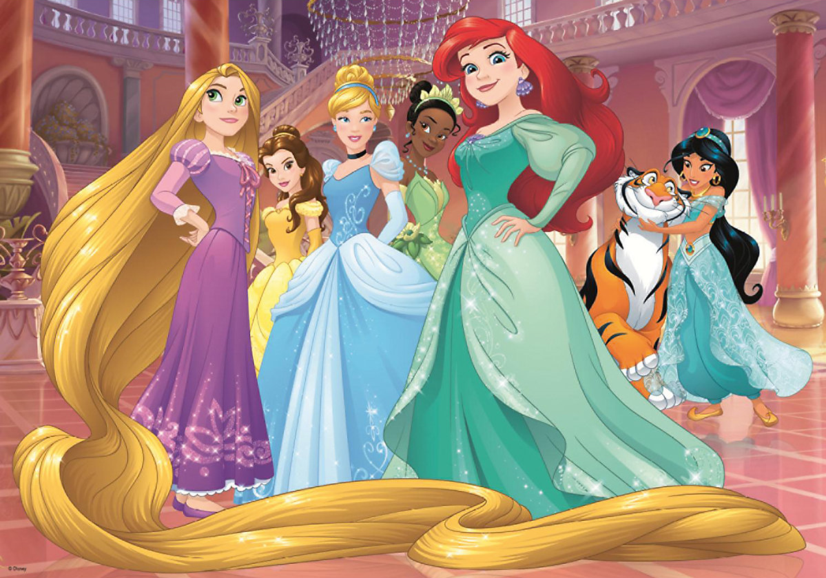 Disney Princesses in the castle